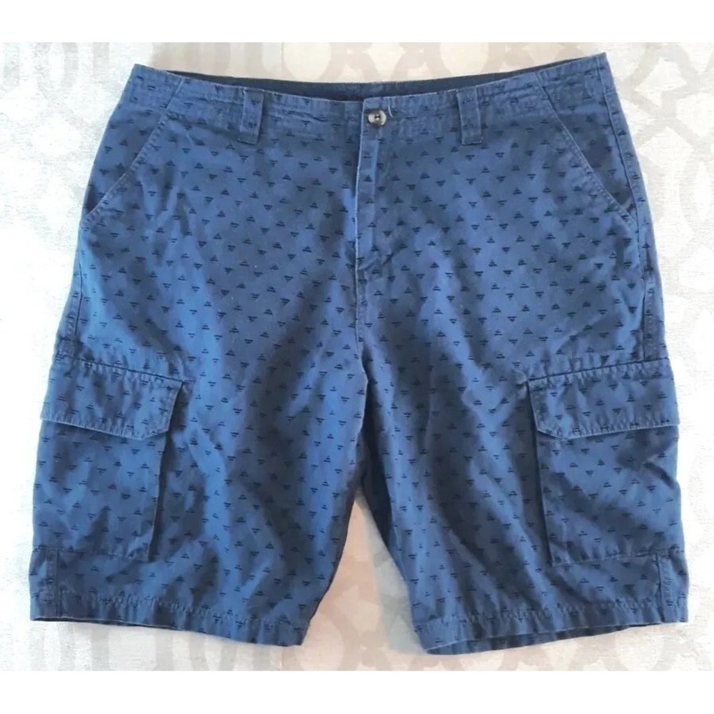 Route 66 Cargo Shorts Mens 40 Blue